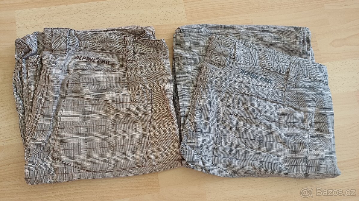 2x zachovalé kalhoty 42 AlpinePro