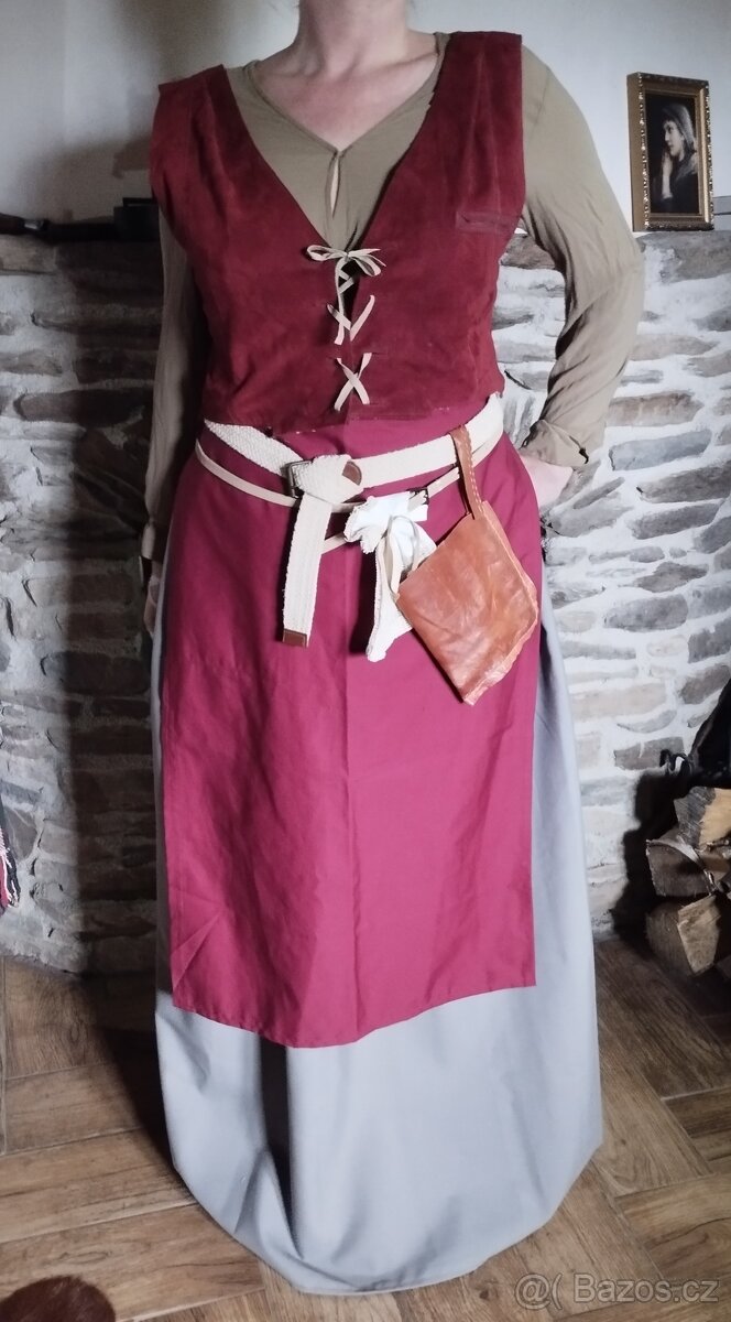 Středověk dámský kostým LARP