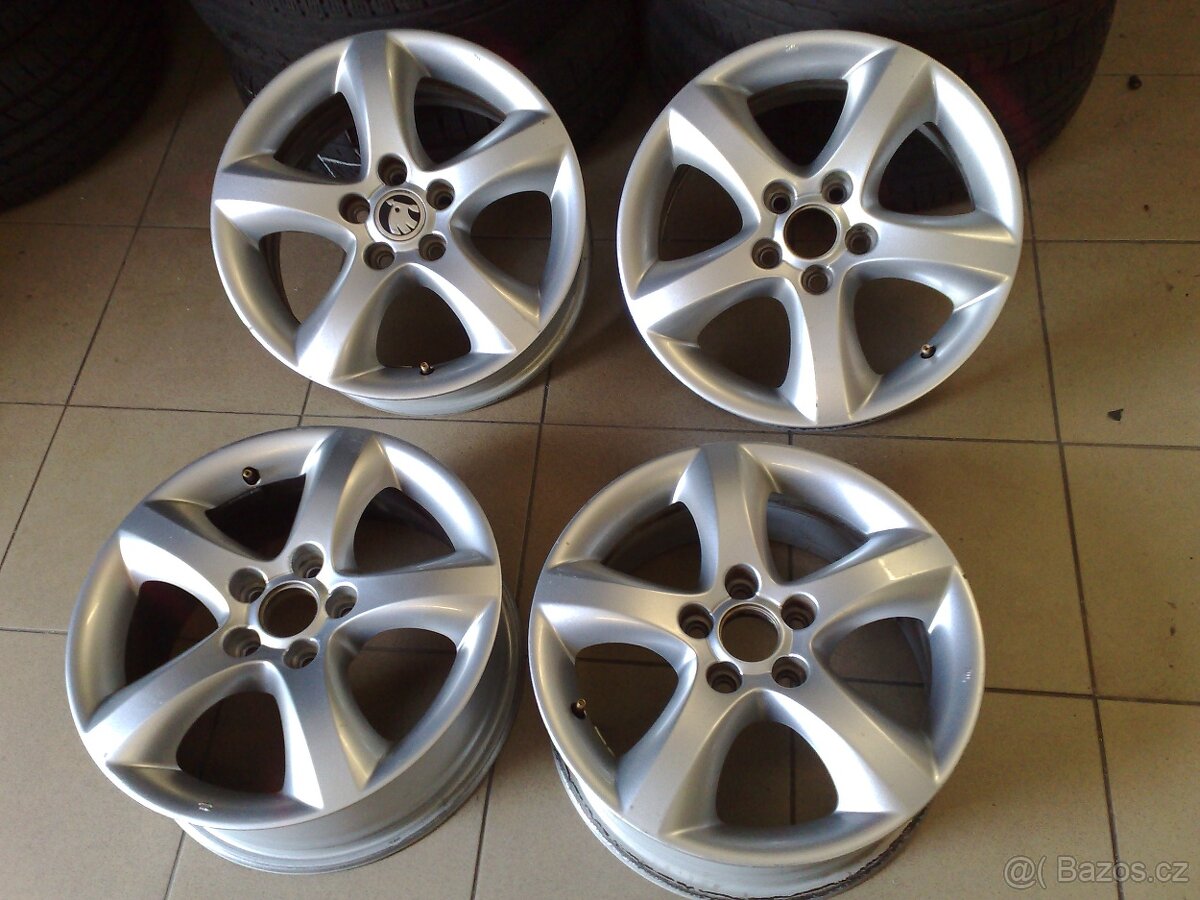 alu kola 5x100 r15 original škoda