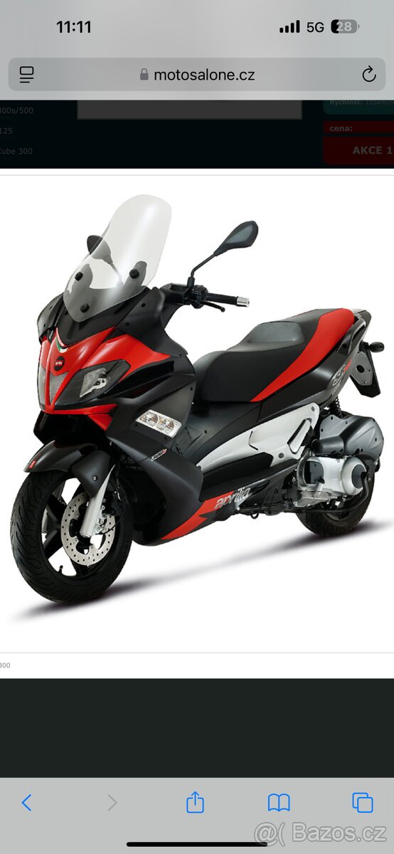 Koupím Aprilia sr max 300 do 40000 kc