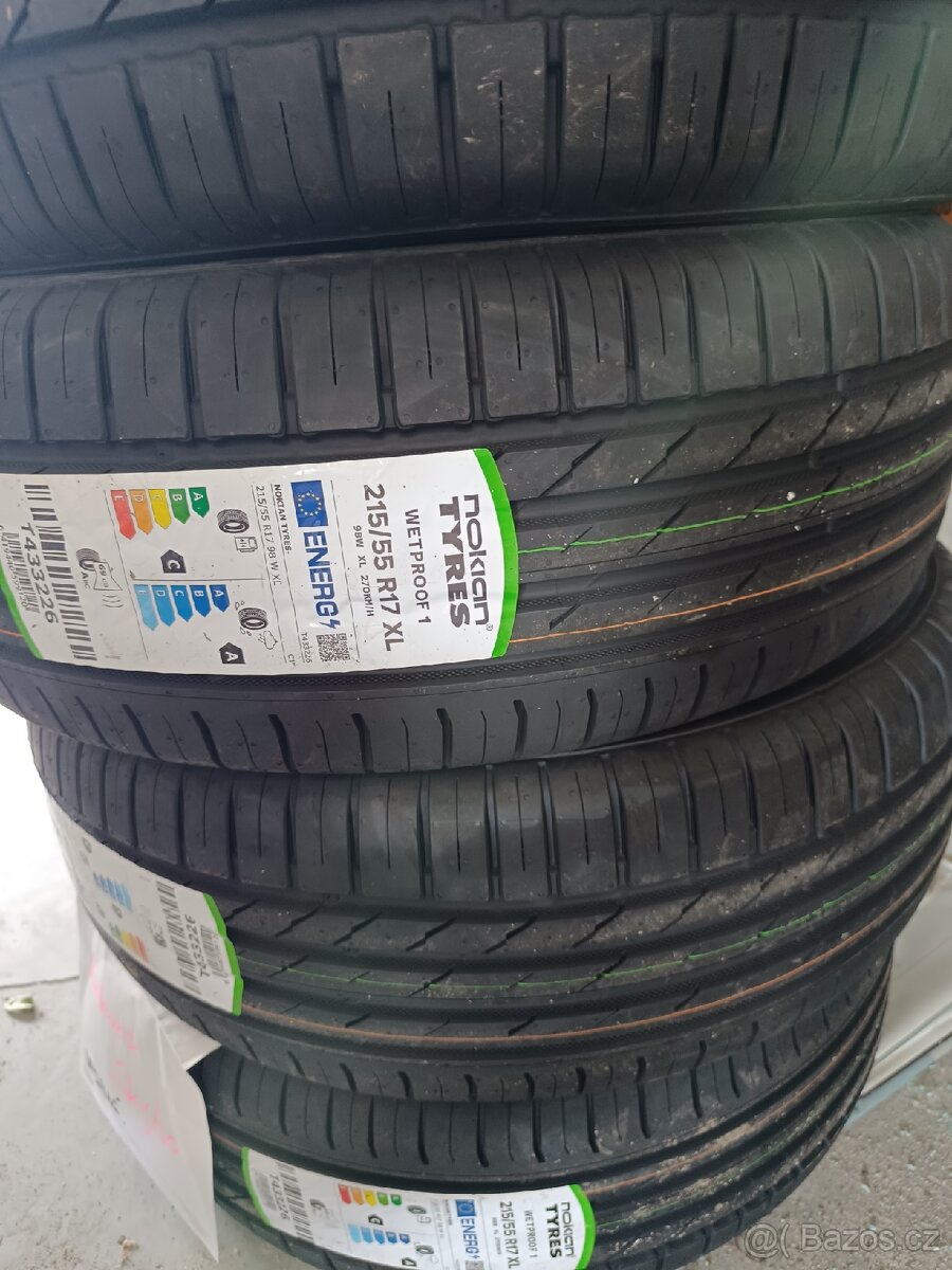 215/55 R17 Nokian nové letní pneu