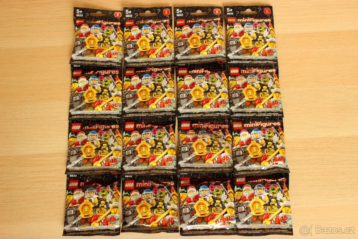 LEGO 8833 sběratelské minifigurky - kompletní 8. série
