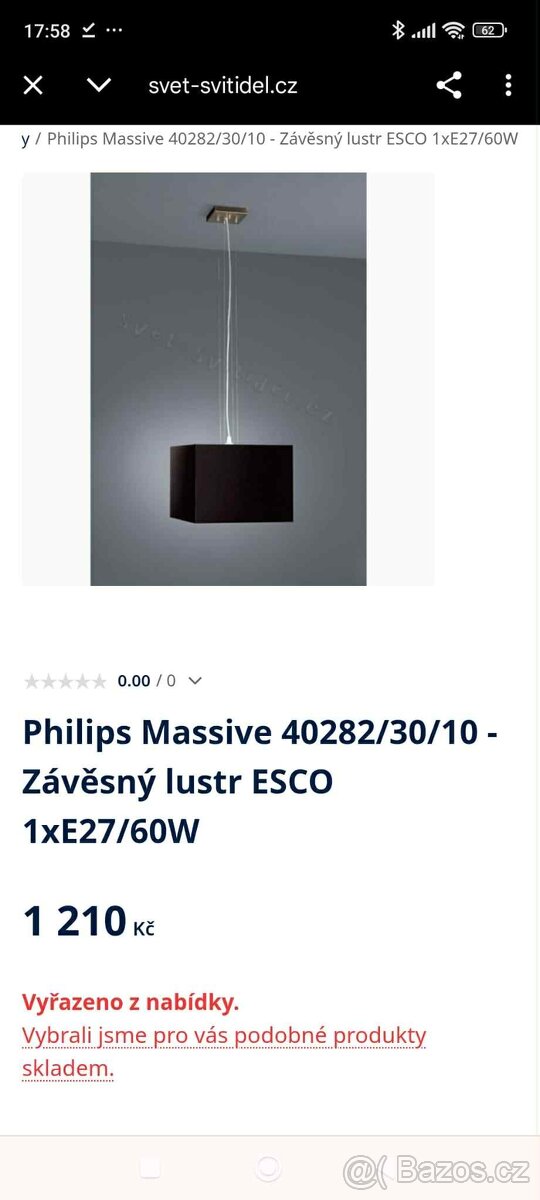 Lustr Philips 2ks