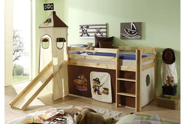 Postel se skluzavkou