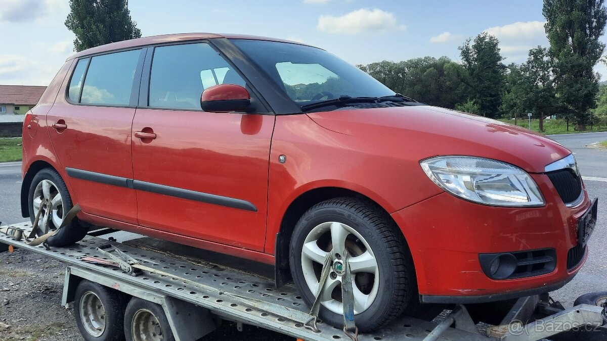 nd ze škoda fabia 2,1.2.HTP 44kW, červená