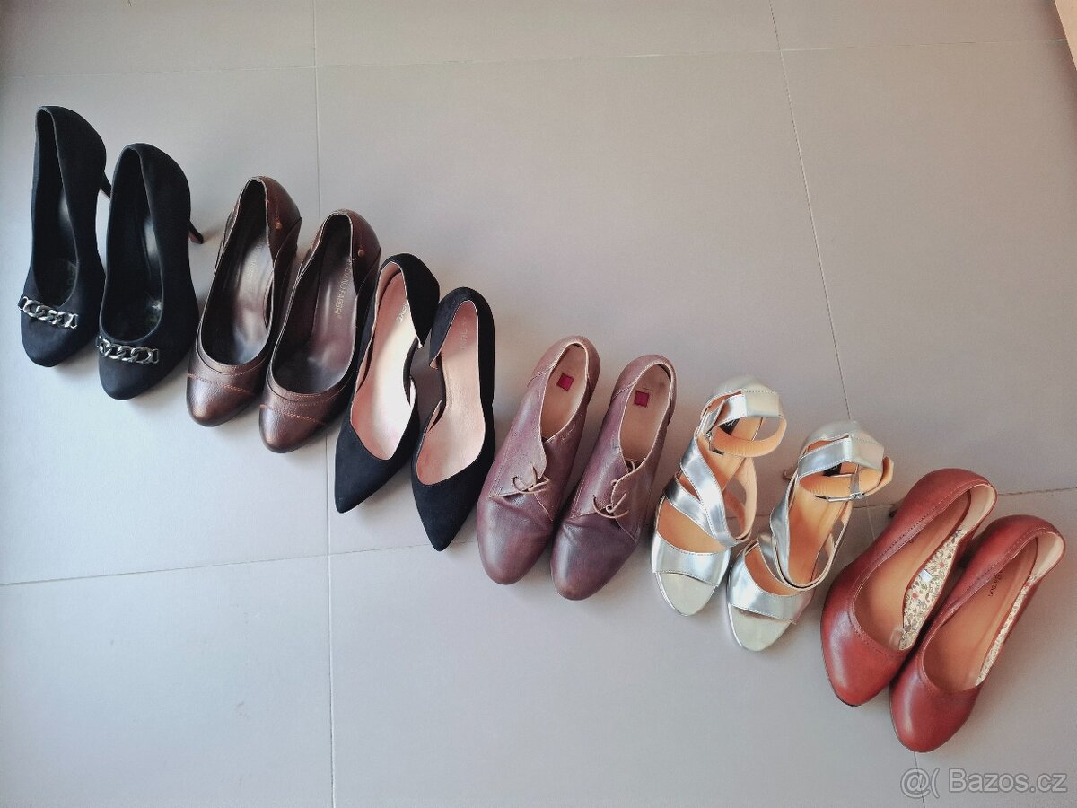 6x boty na vysokém podpatku, velikost 41