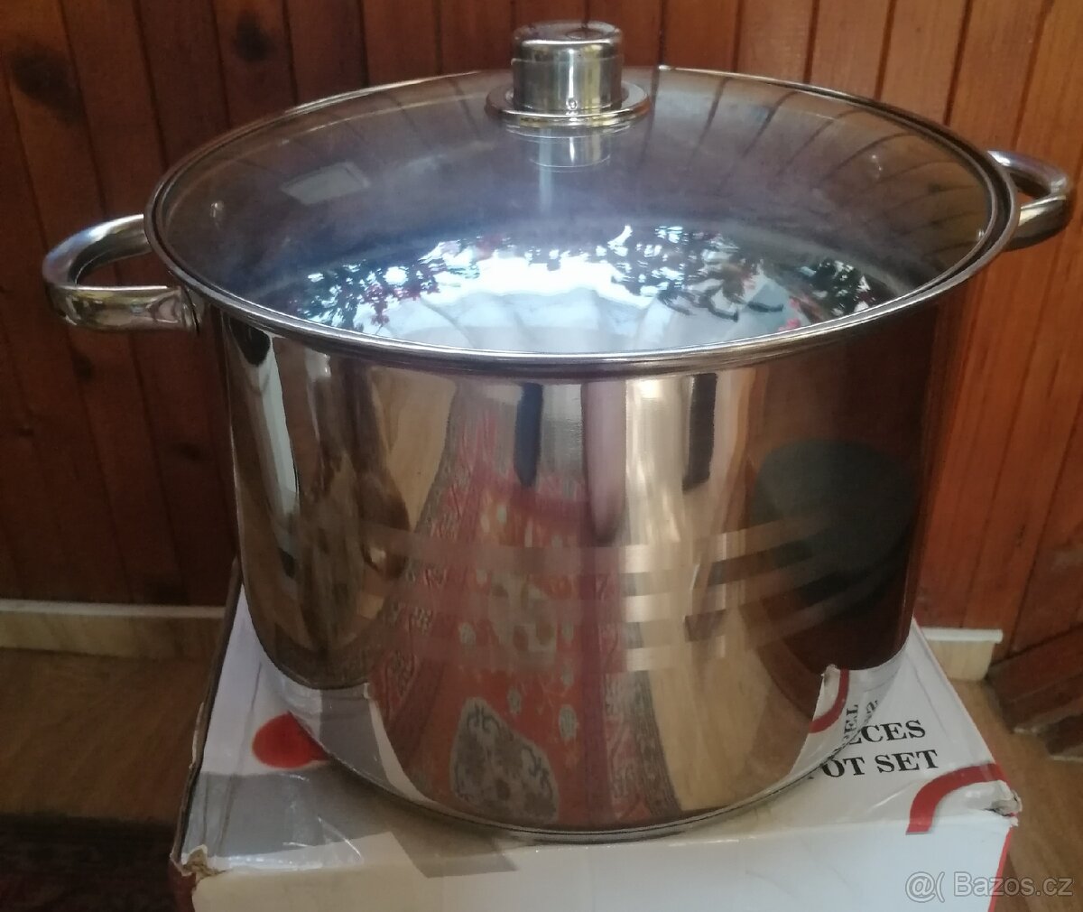 Gastro hrnec velký objem nerez 11,1l vhodný na indukci atd