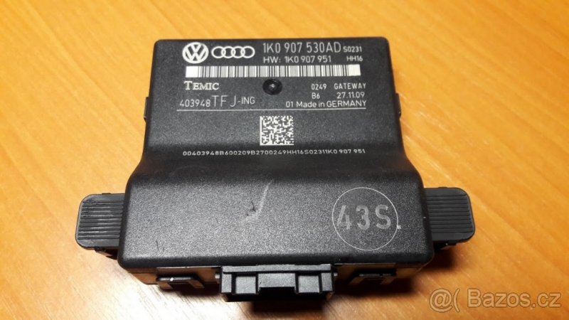 Gateway 1K0907530AD pro VAG, škoda, VW - NEVYBÍJÍ BATERII