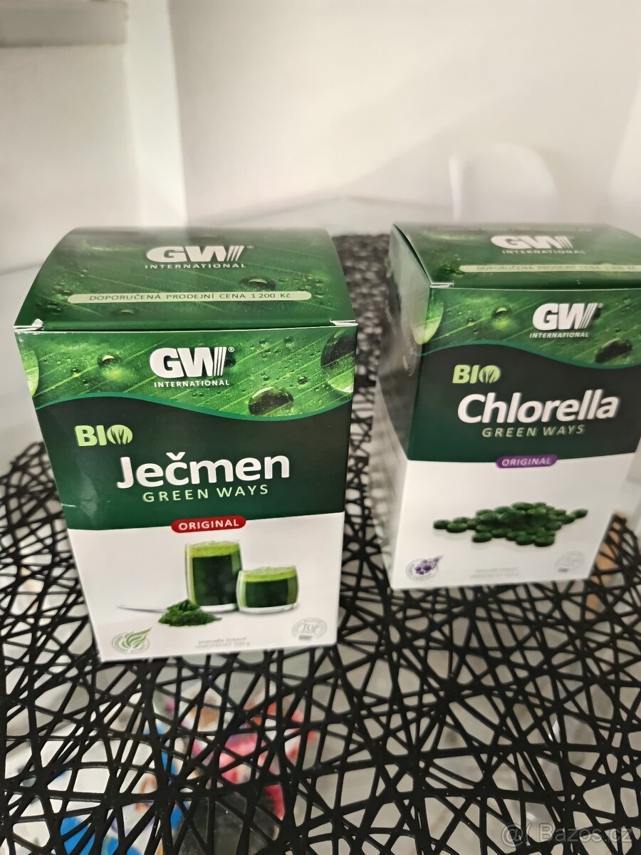 Chlorella a zelený ječmen