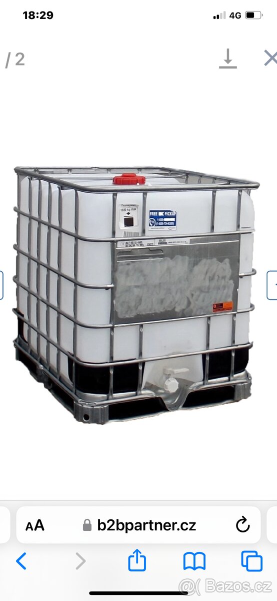 Kontejner Nádrž IBC 1000l