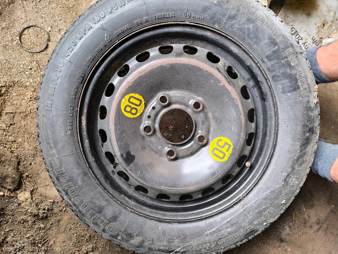 dojezdové kolo - rezerva, dojezdovka BMW R15