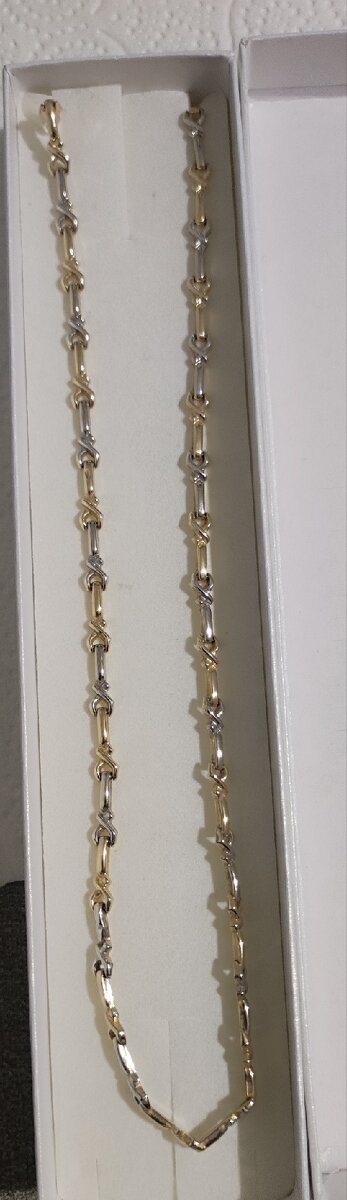 Zlatý lesklý náhrdelník 585