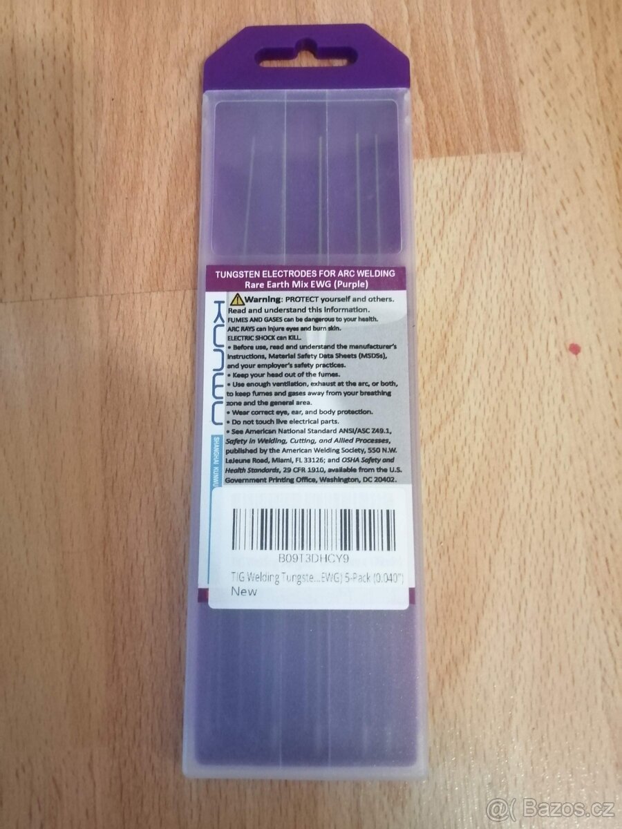 Wolframové elektrody pro TIG, fialové⭐