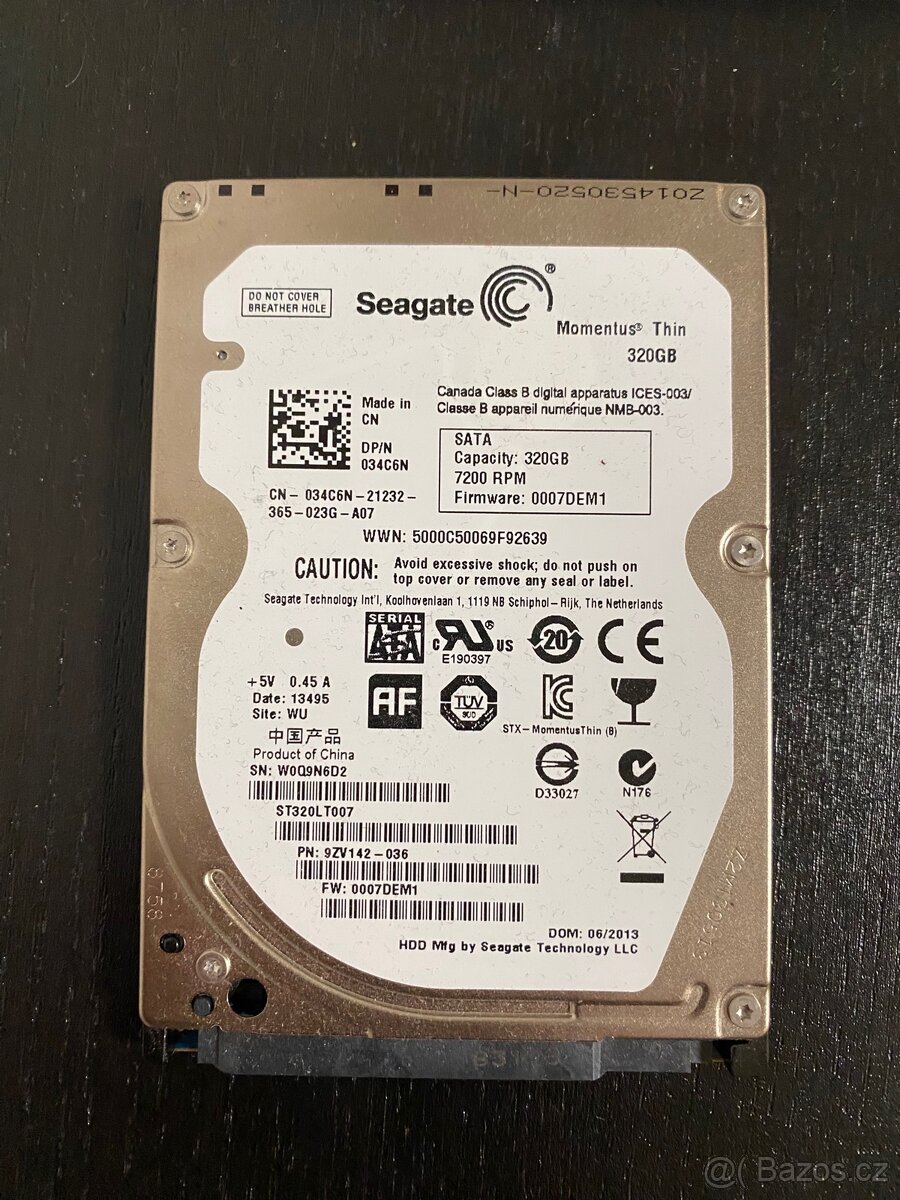 Seagate Momentus Thin 320GB