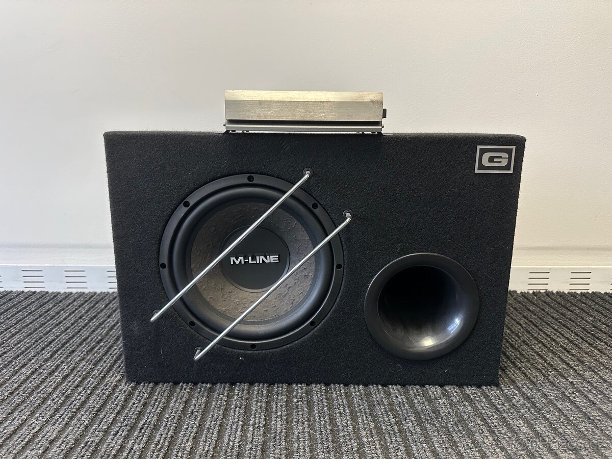 Subwoofer Gladen M Line 10 + zesilovač