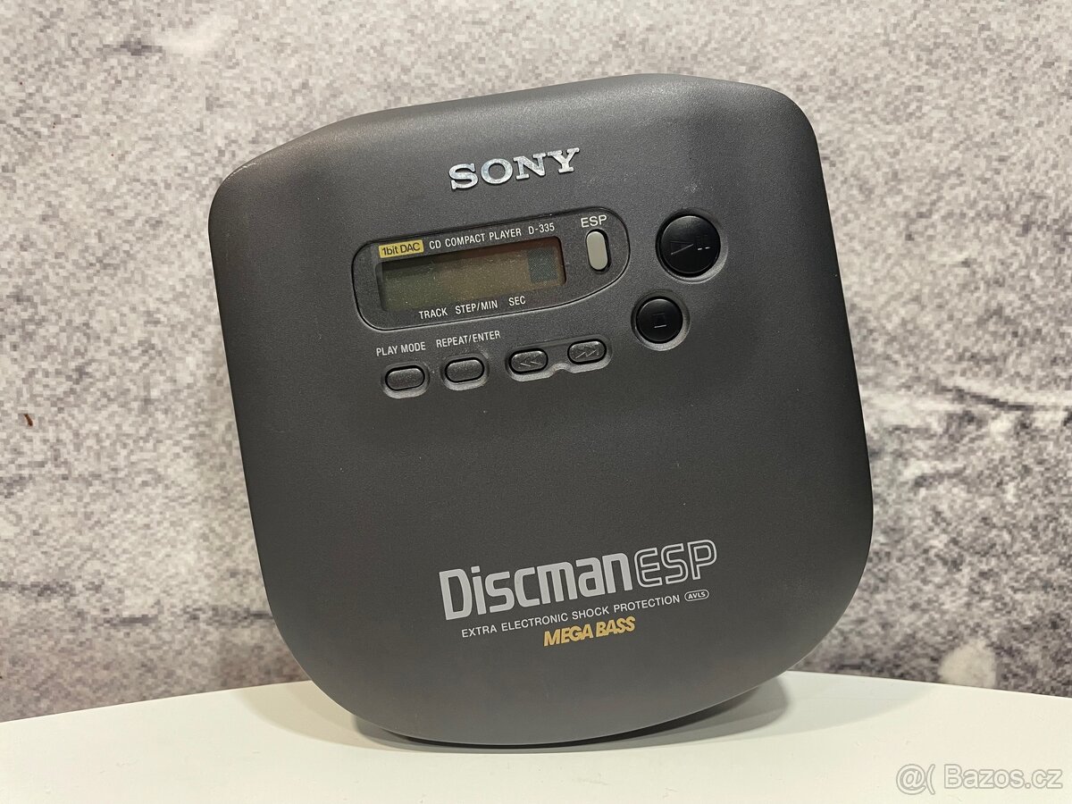 Sony Discman ESP 1bit DAC CD Compact player D-335