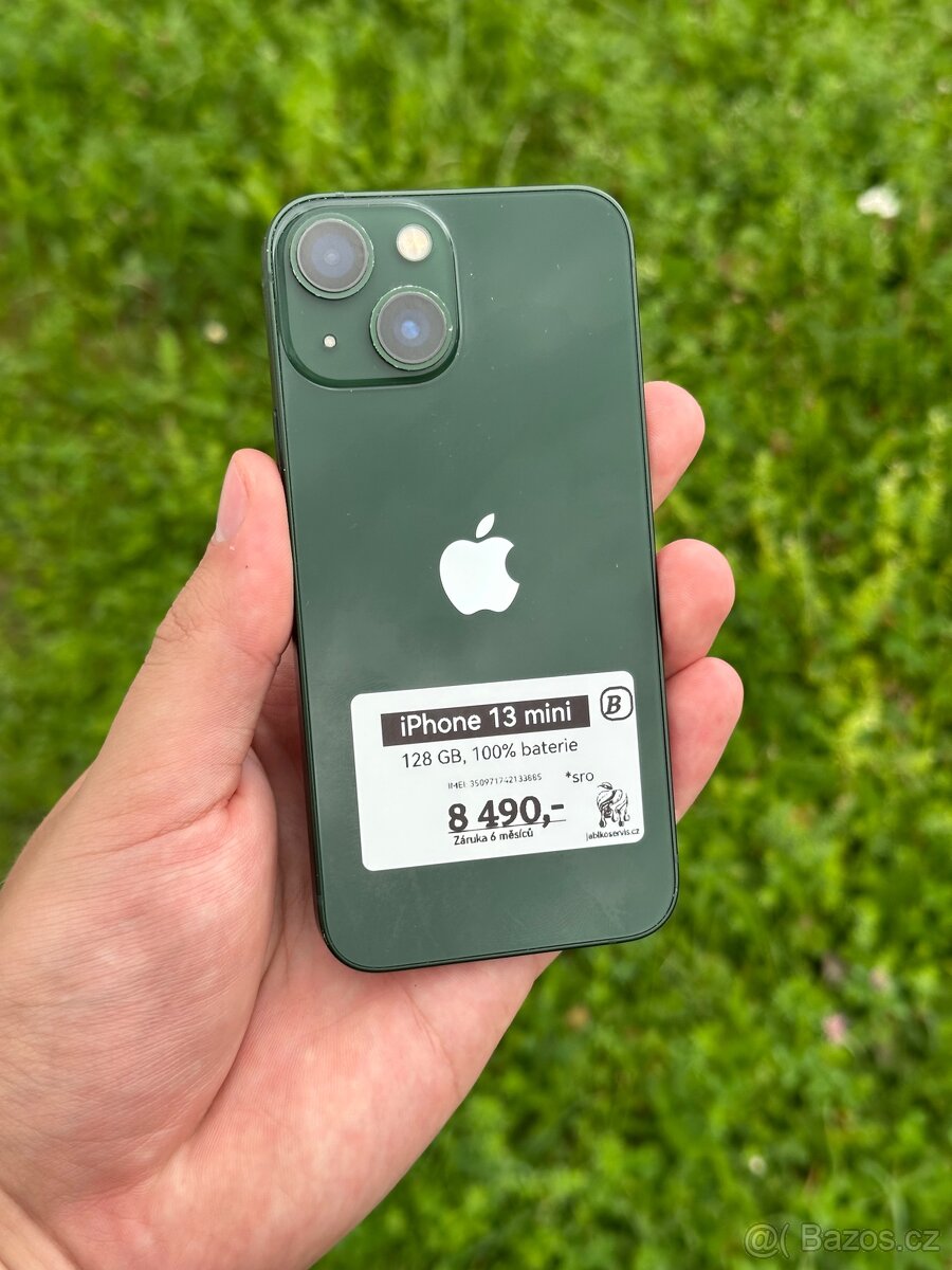 iPhone 13 mini - 128GB - 100% BATERIE - 6M ZÁRUKA