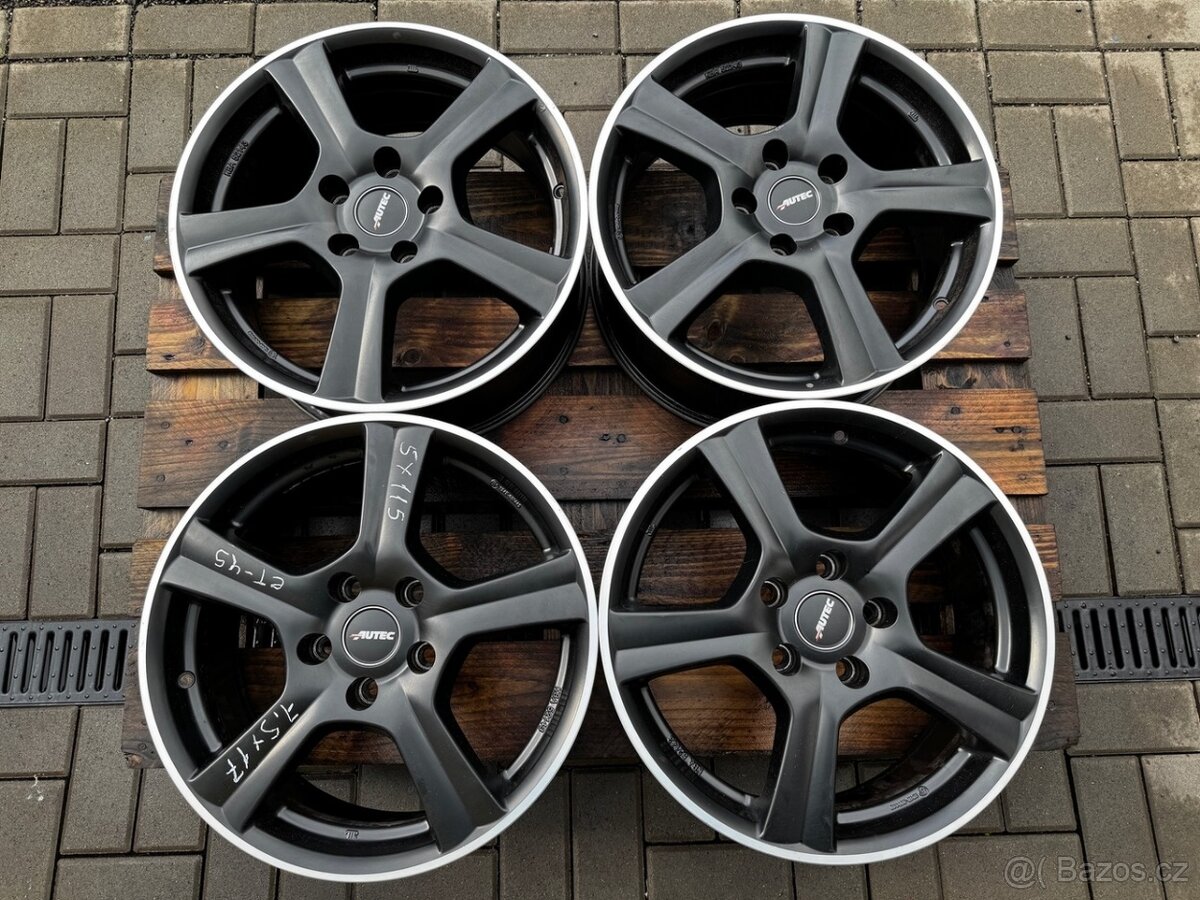 Alu kola, disky r17 5x115 Autec Black