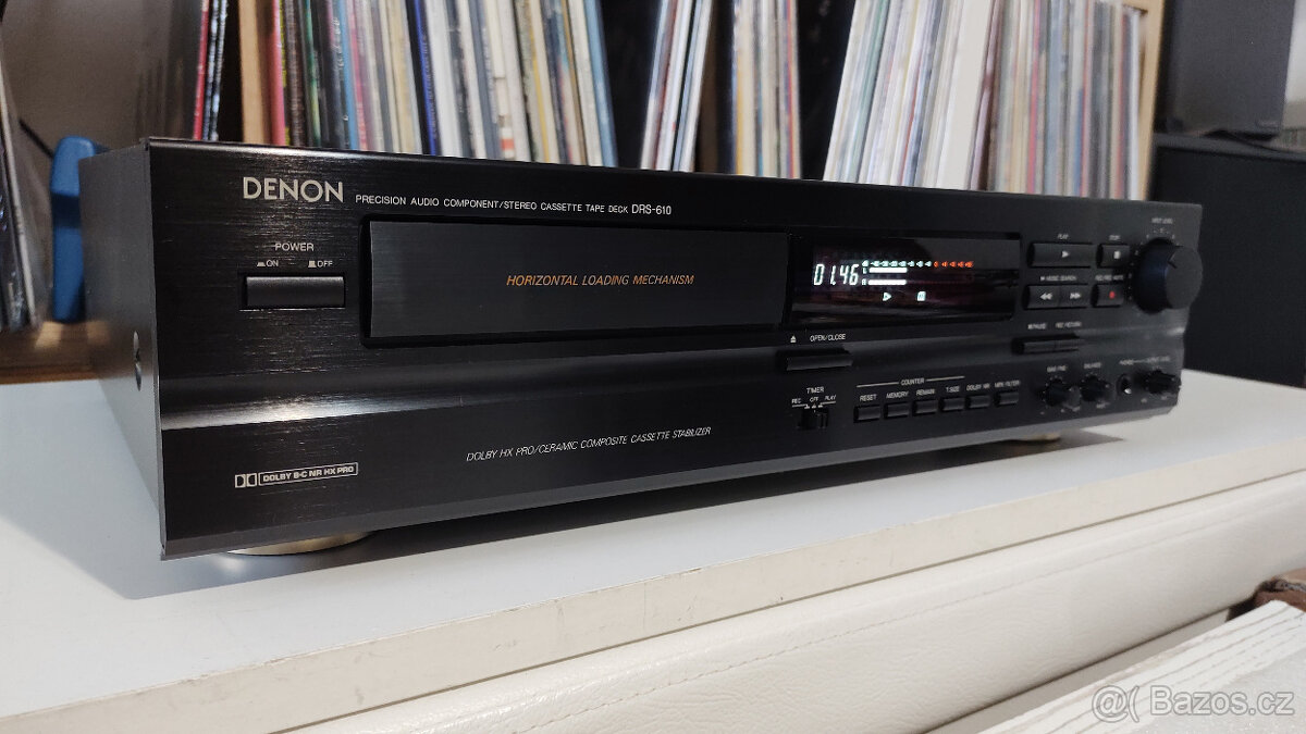 DENON DRS-610 Stereo Cassette Deck/ Dolby B-C/ MPX Filter