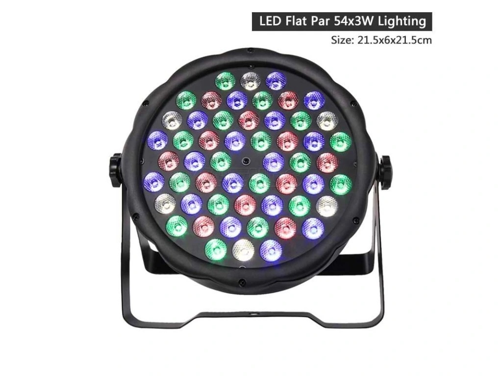 Slim Par reflektor LED 54x3W RGBW