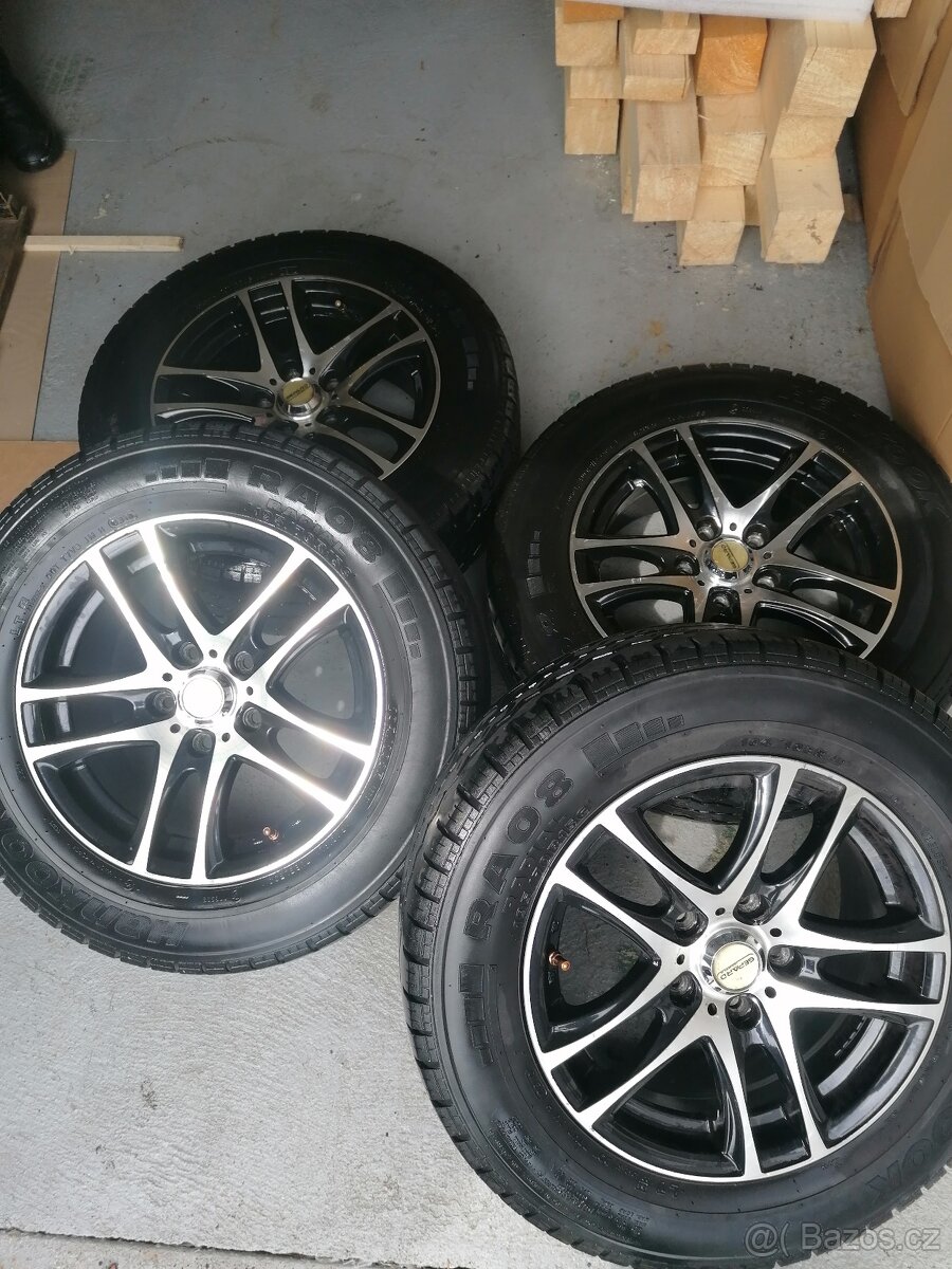 15" Alu disky černé/leštěné