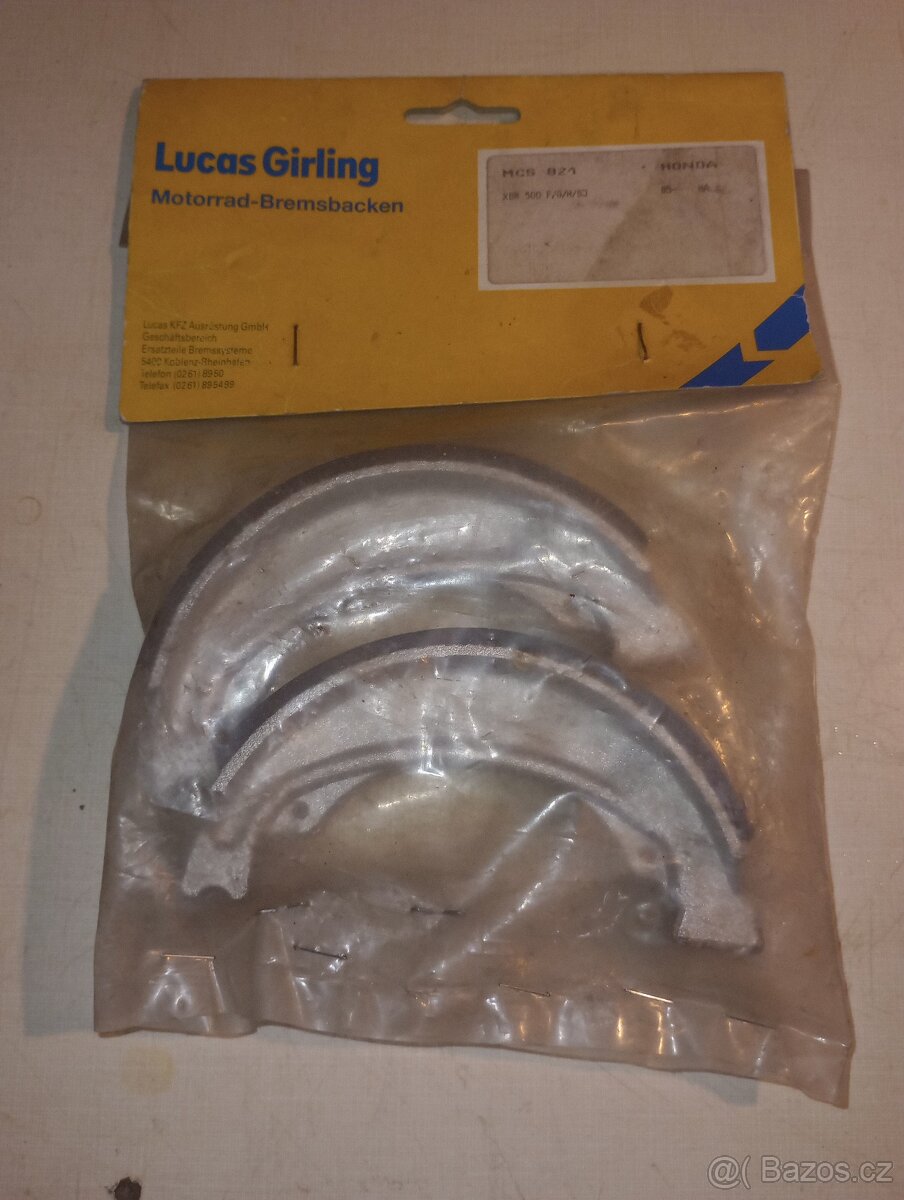 Brzdové čelisti Honda