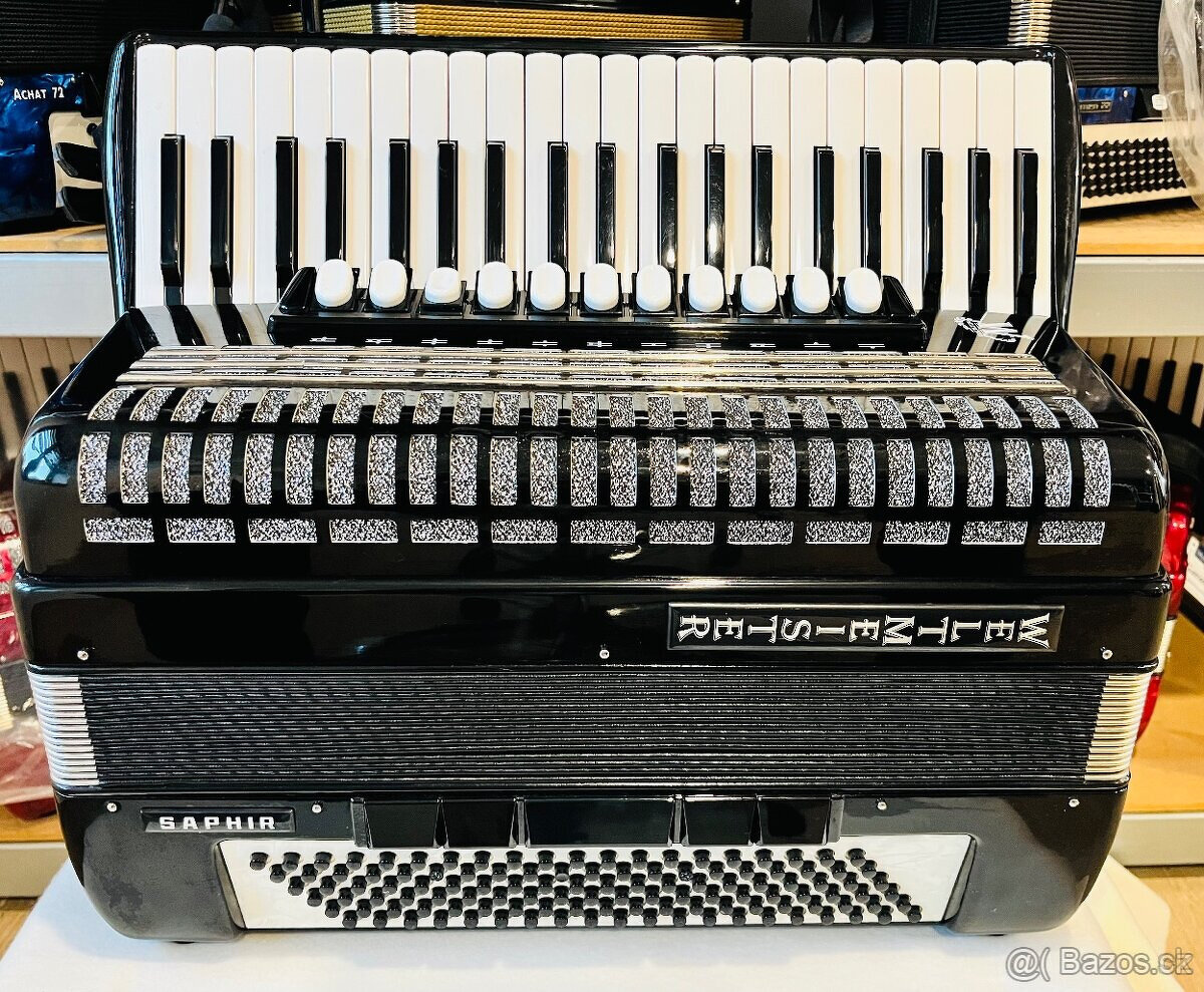 Predám akordeón WELTMEISTERS SAPHIR 120 BASOVÝ VÝBORNÝ STAV
