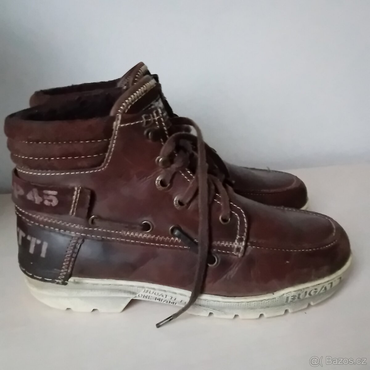 pánské zimní kožené boty vel. 40  zn. Bugatti