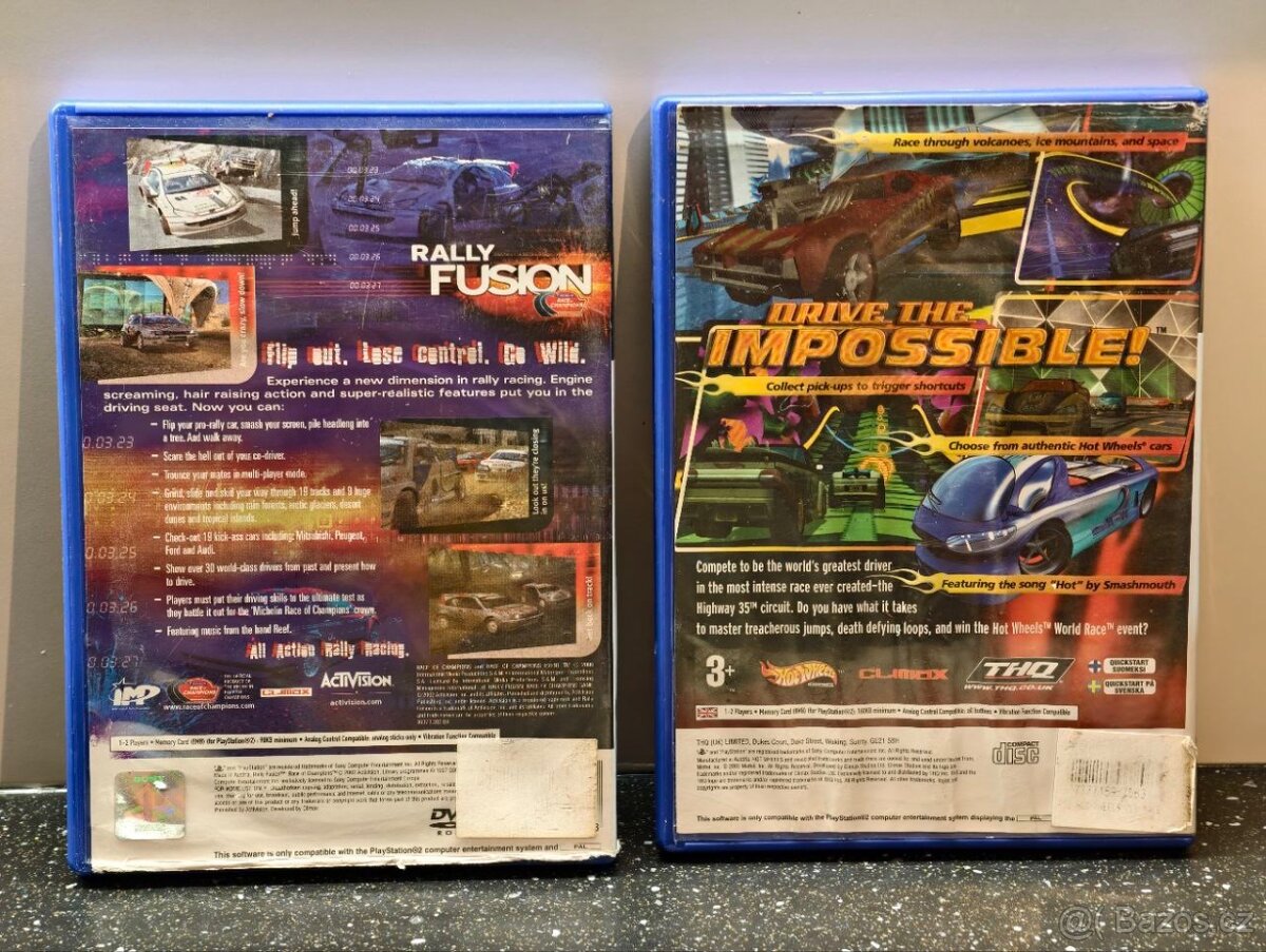 Originální hry PS2 – Rally Fusion + World Race – kompletní b