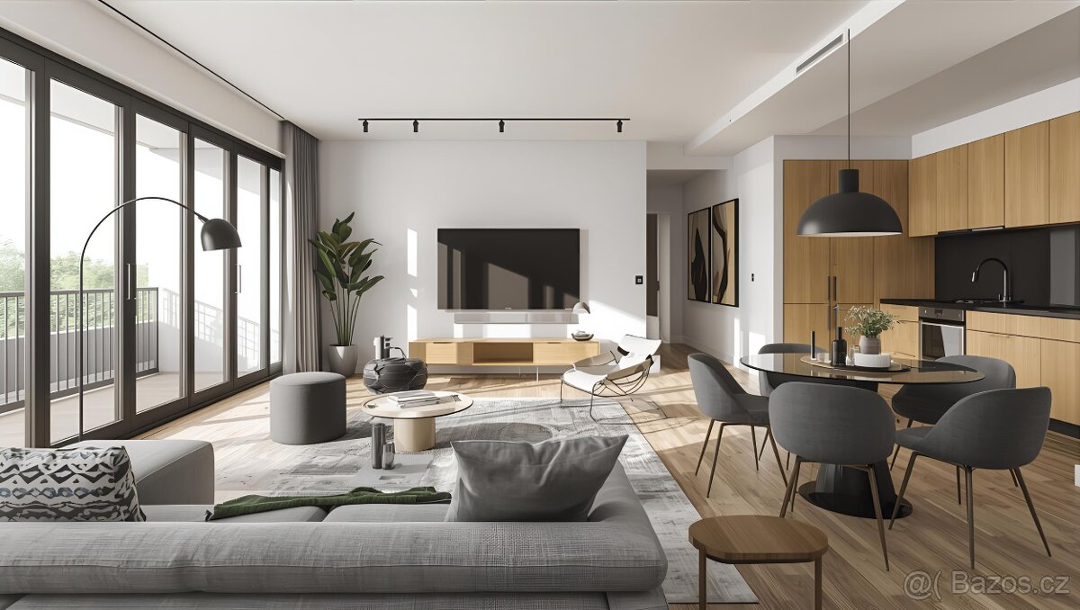 Nový nebydlený byt 2+kk, Ocelkova ulice Praha 9