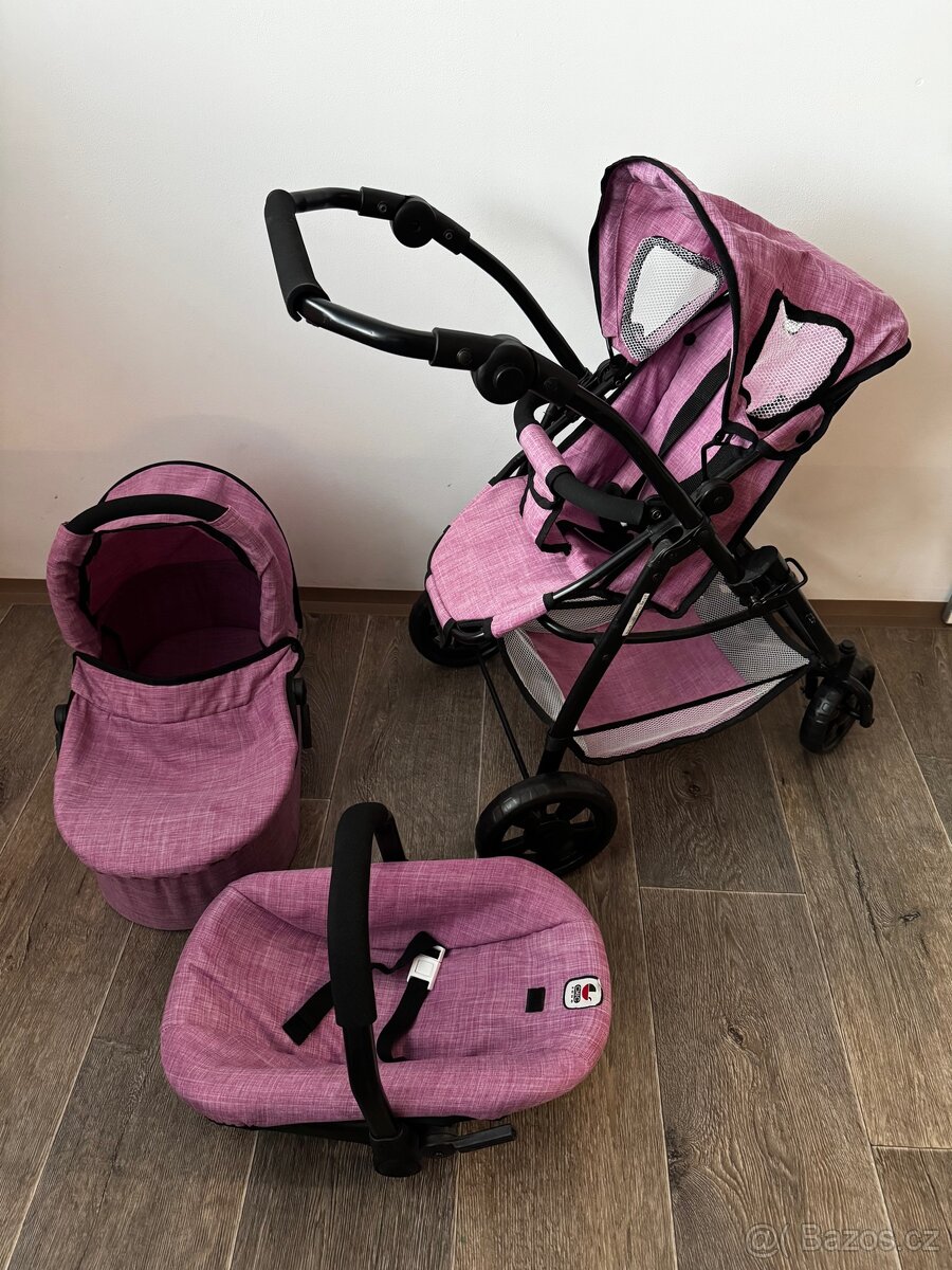 Kočárek pro panenky 3 v 1