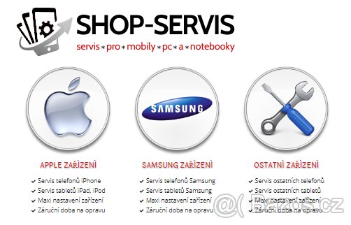 Servis telefonů Apple (iPhone), Samsung, Xiaomi,svoz celá ČR