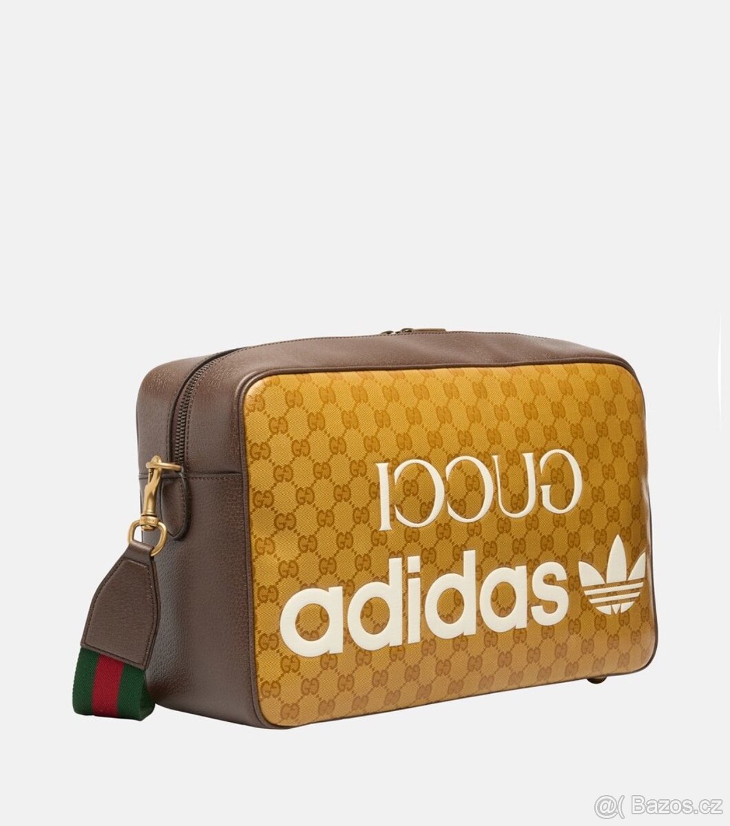 Adidas X GUCCI leather shoulder bag