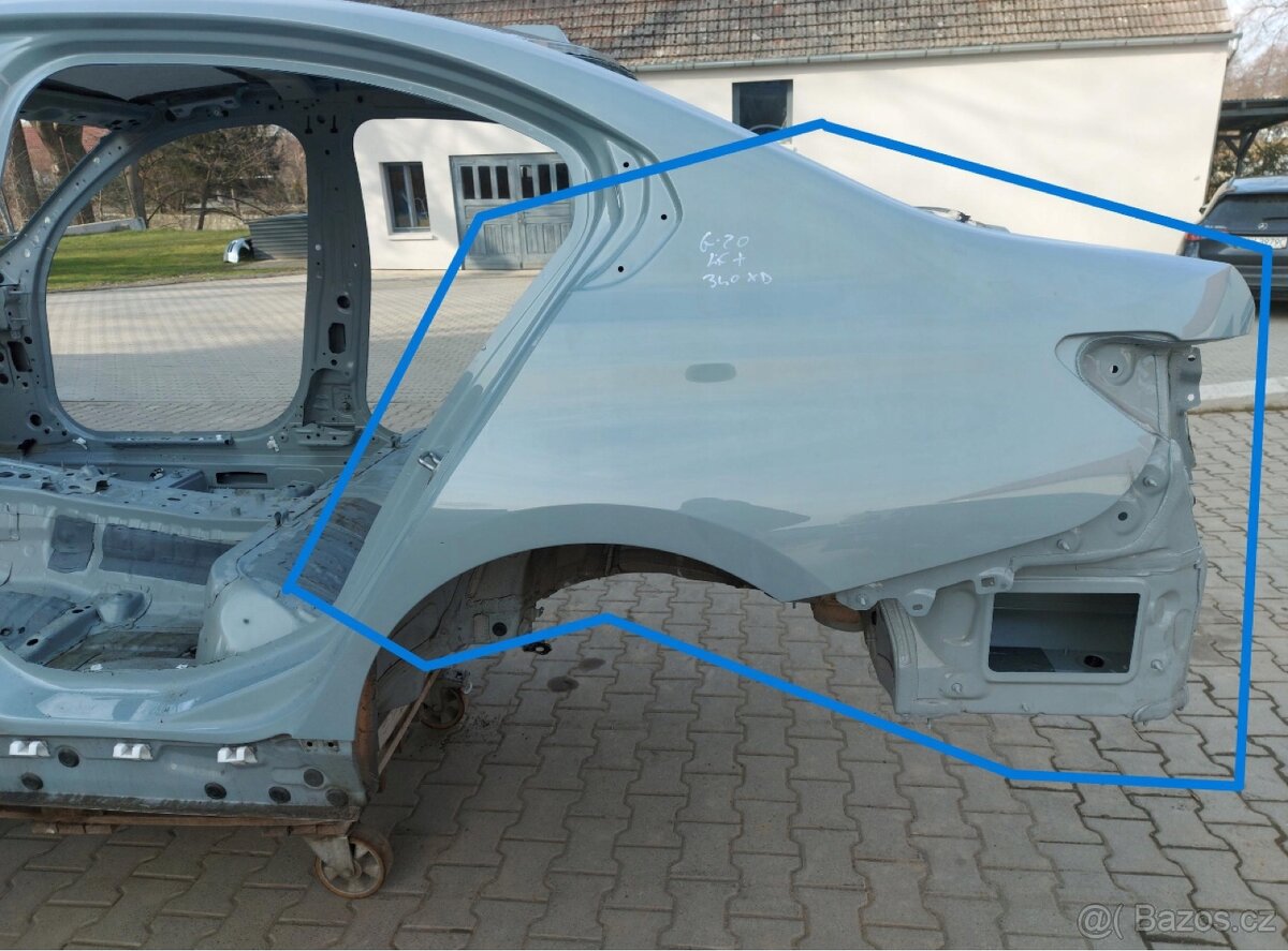 BMW G20 LIFT m340xd ČTVRTKA BLATNÍK LEVÝ ZADNÍ ŠEDÝ C4P