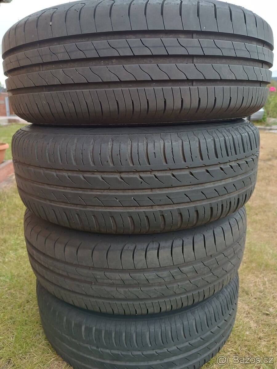 Sada letních pneu s ráfky, 5x112, pneu 195/65 R15