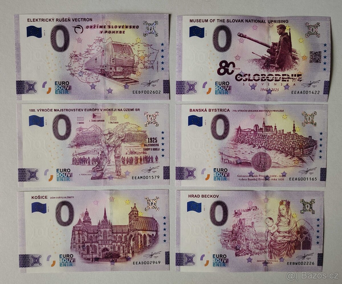 0€ / 0 euro suvenírová bankovka 2018 - 2025