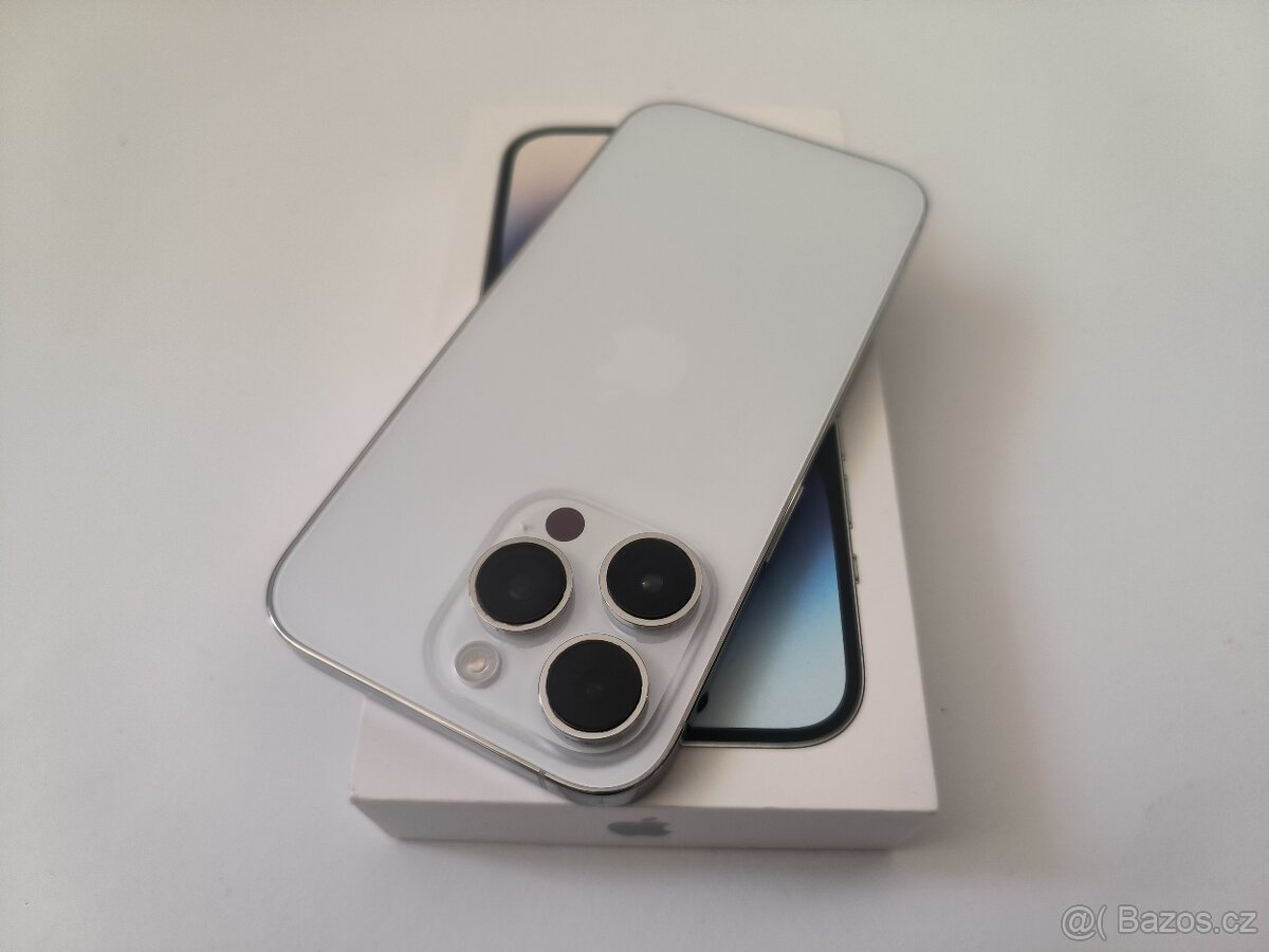 apple iphone 14 PRO 256gb Silver / Batéria 100%