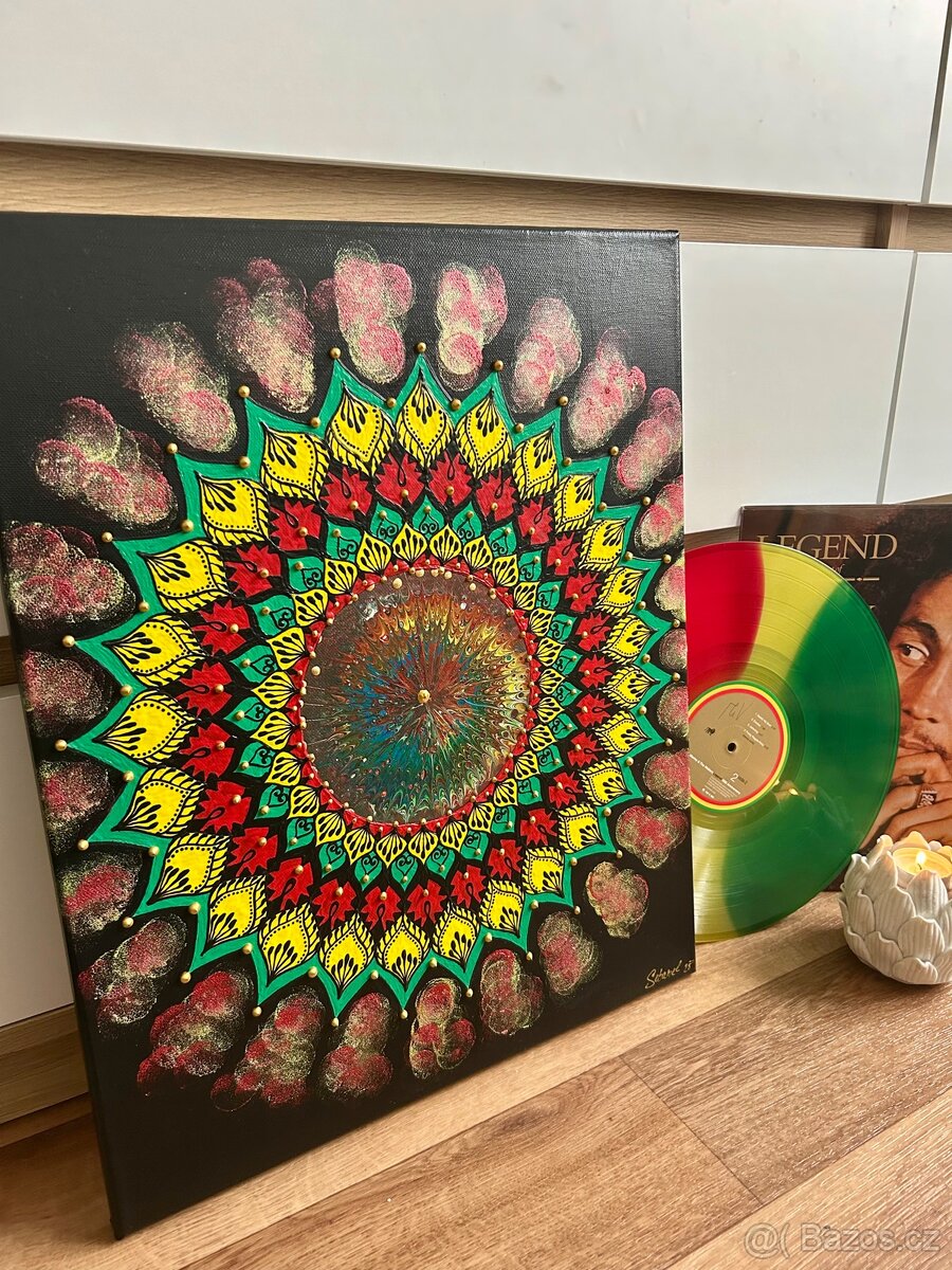 Mandala na plátně 40x50