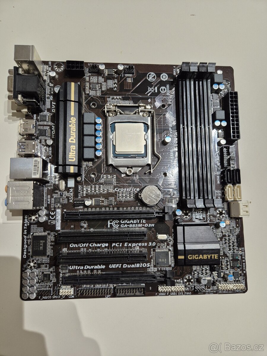 Gigabyte GA-B85M-D3H + Intel G3420