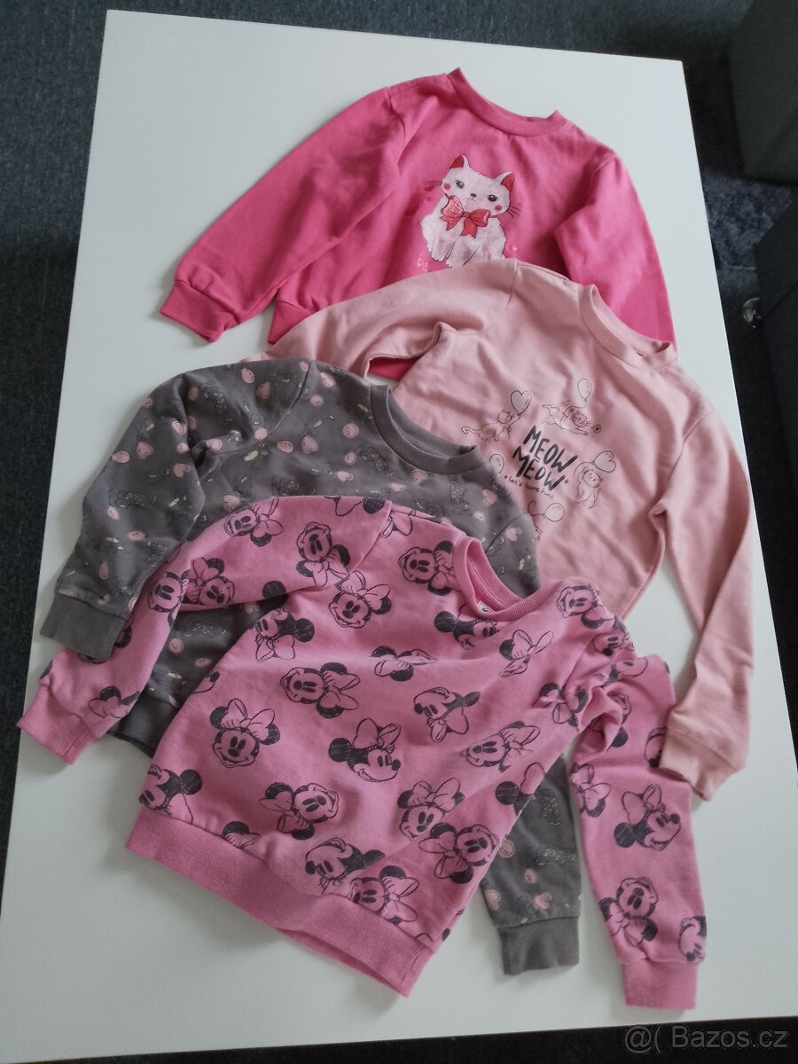 Mikiny 3 KS+1 zdarma pro dívky vel. 128