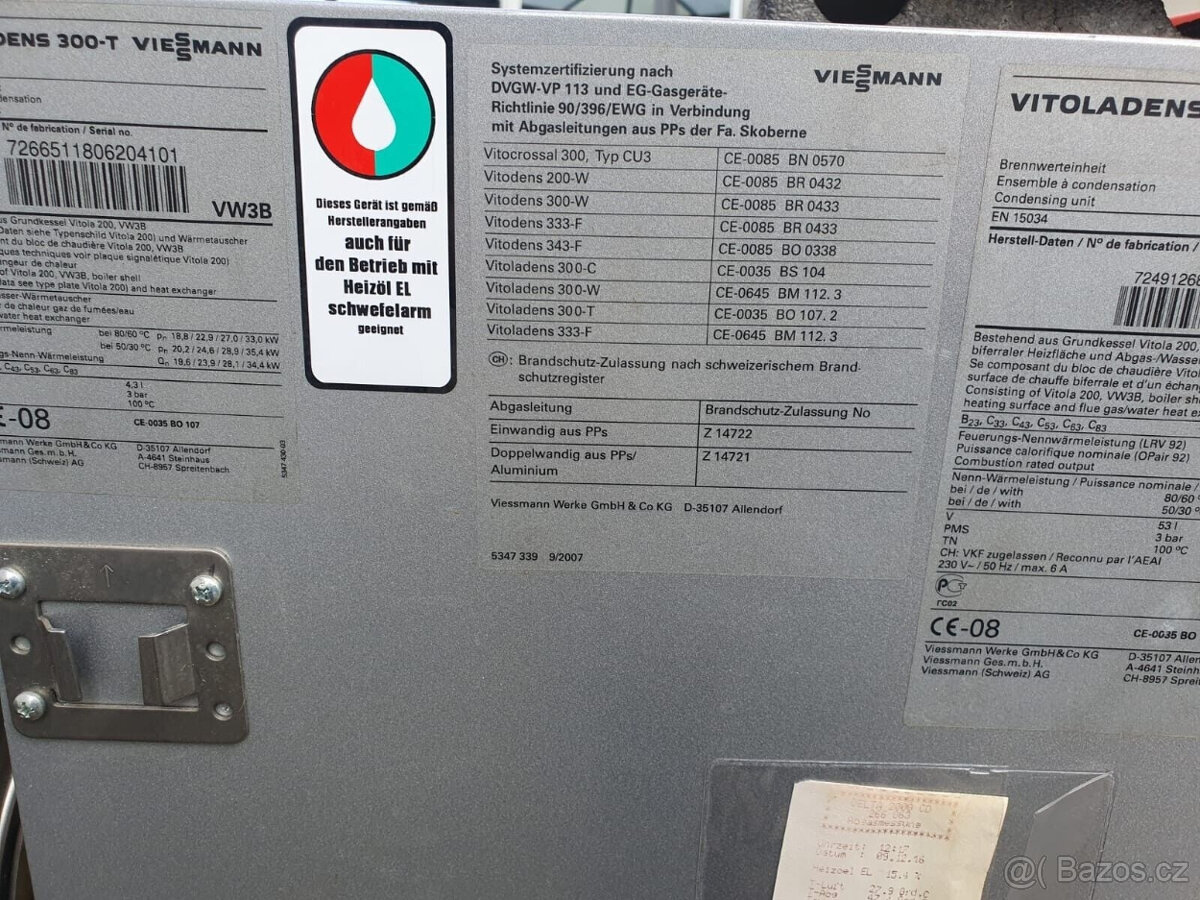 Viessmann Vitoladens 300-T VW3B olejový kondenzační kotel 19