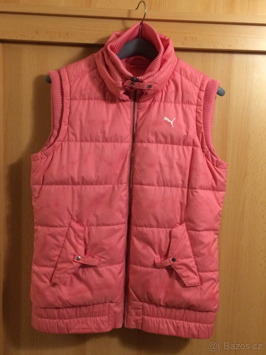 znackova zimní vesta péřová Puma vel. M/L
