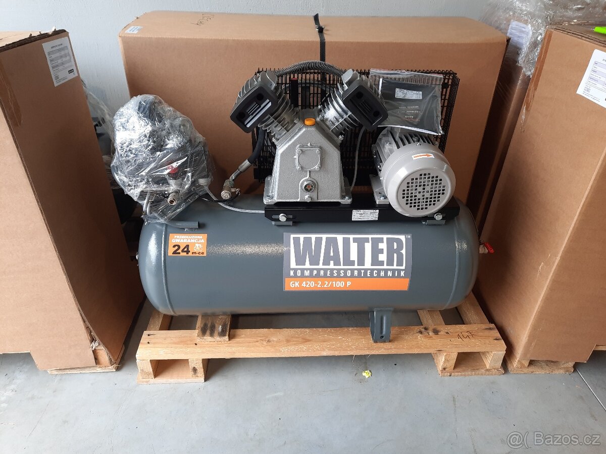 Pístový kompresor WALTER WK 430-3,0/100