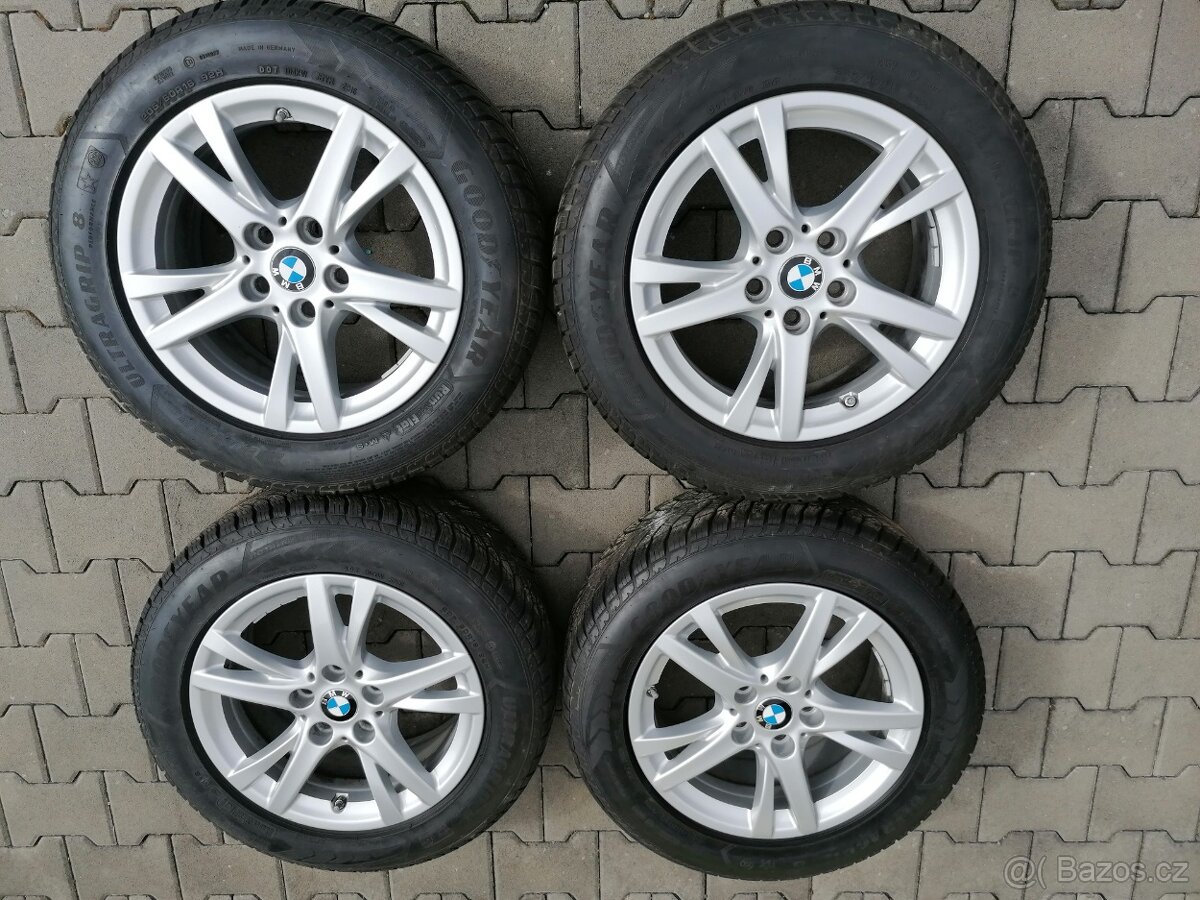 5x112 16 7J ET52 orig. alu kola BMW 2 vč. zim. pneu Goodyear
