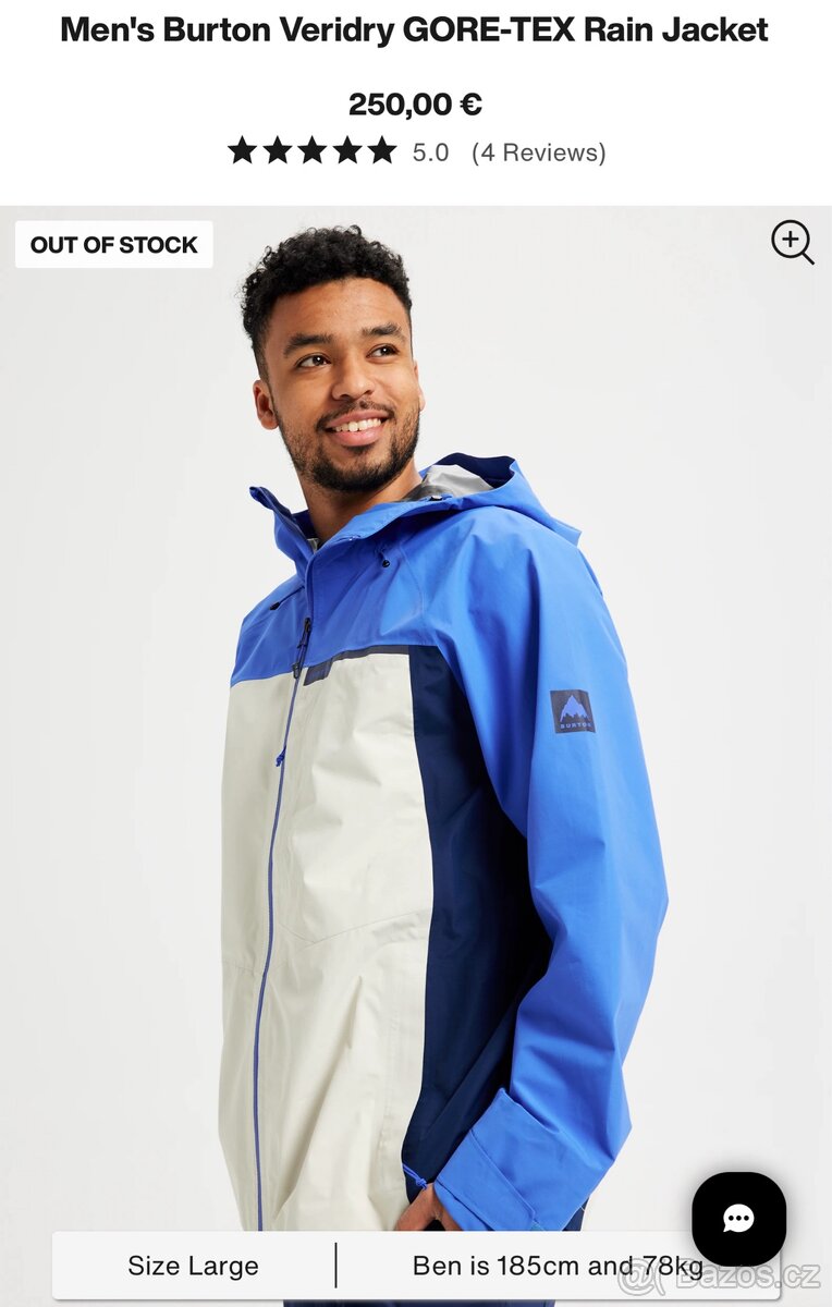 NOVÁ bunda Burton Veridry GORE-TEX Rain, S