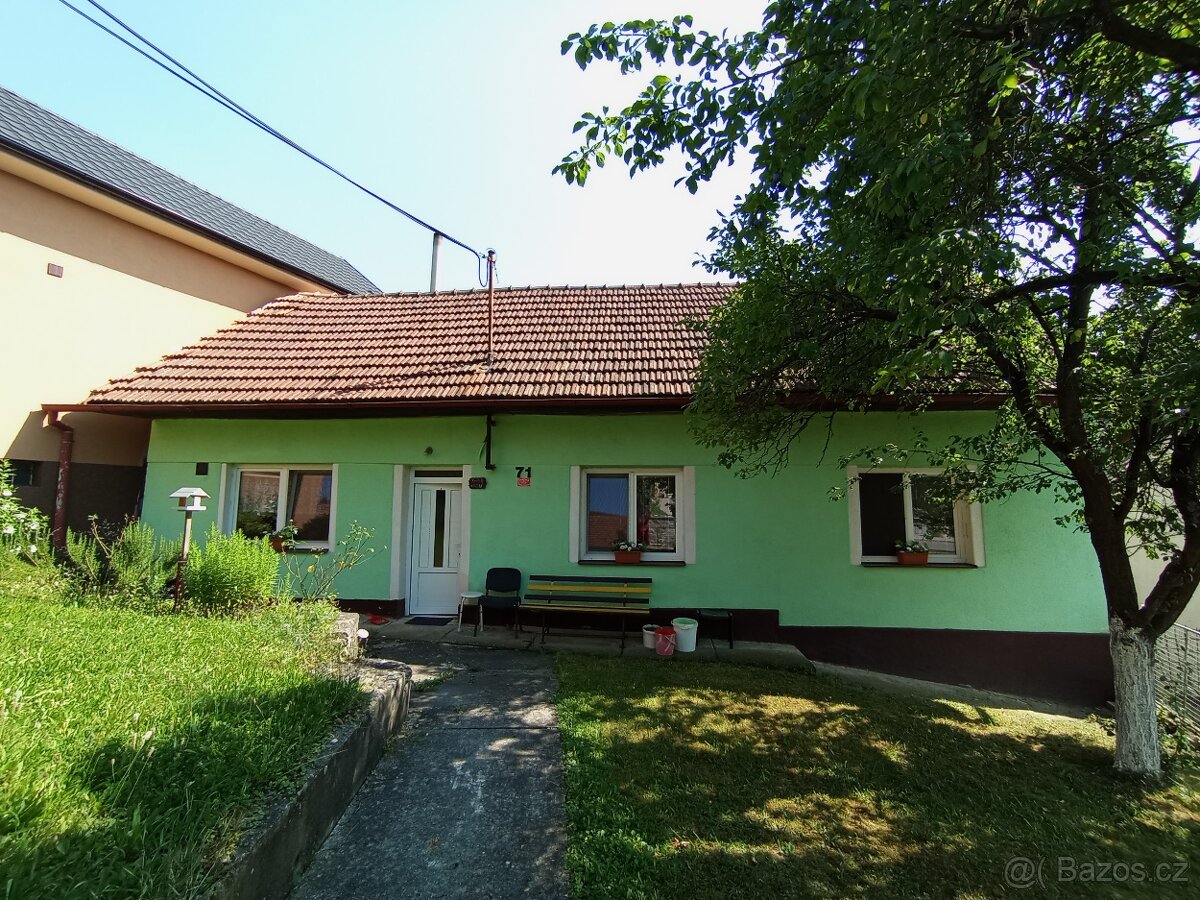 Rodinný dům 2+1 v obci Rudice, Zlínský kraj