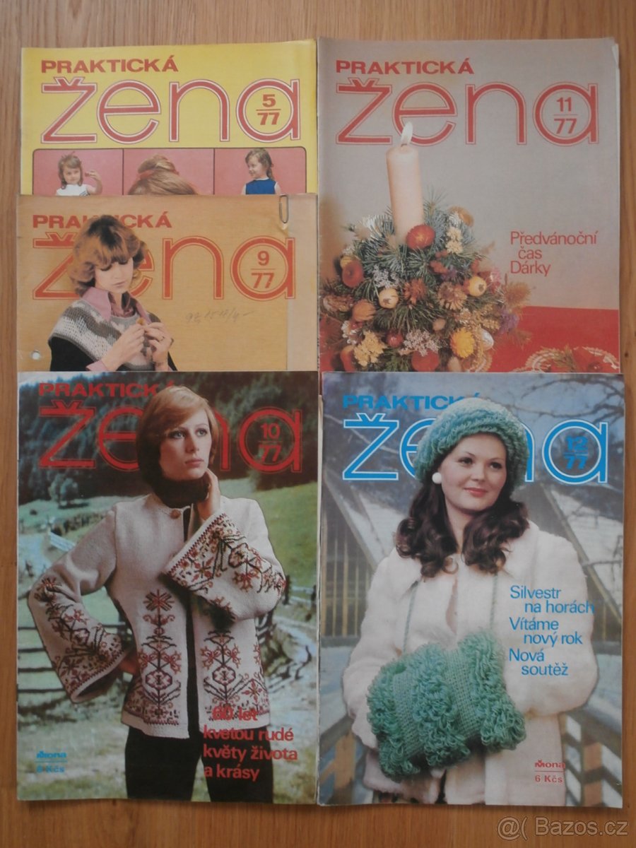 4 x módní časopis PRAKTICKÁ ŽENA. 1977