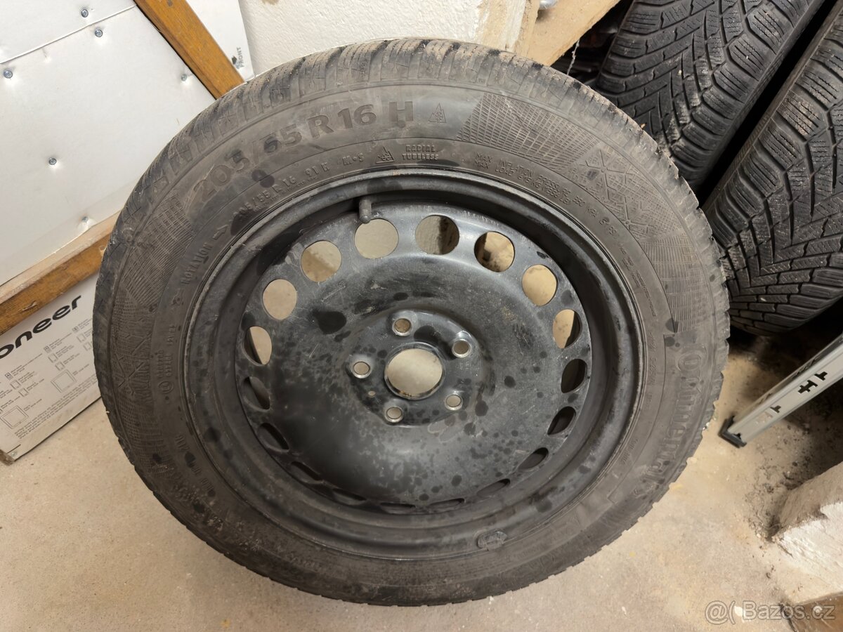 Disky 5x112 - 6,5J x 16 H2, ET 42 + zimní pneu