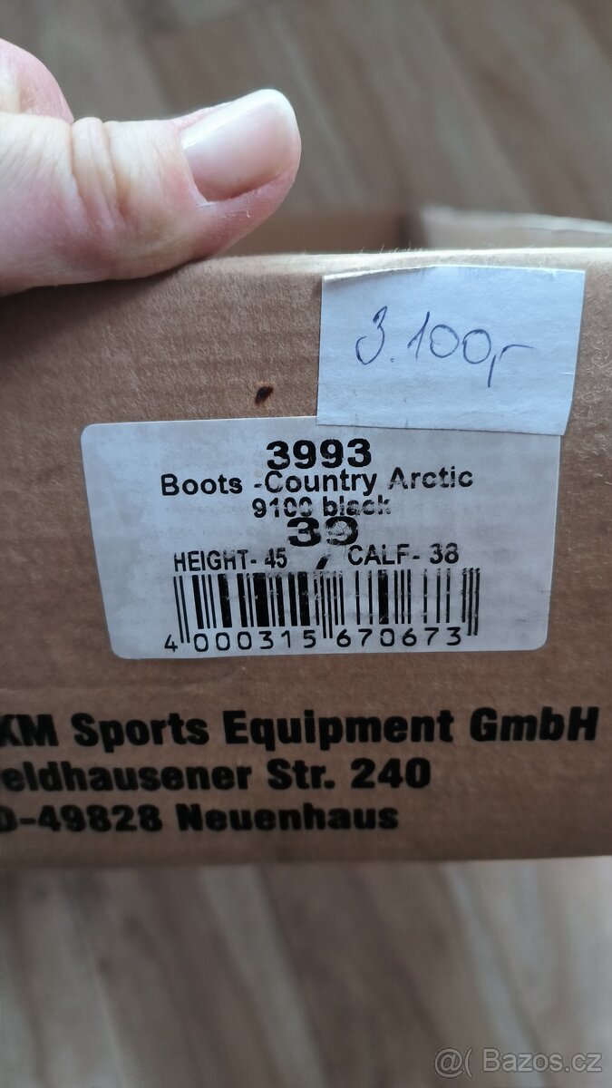 HKM zimní jezdecké boty 39