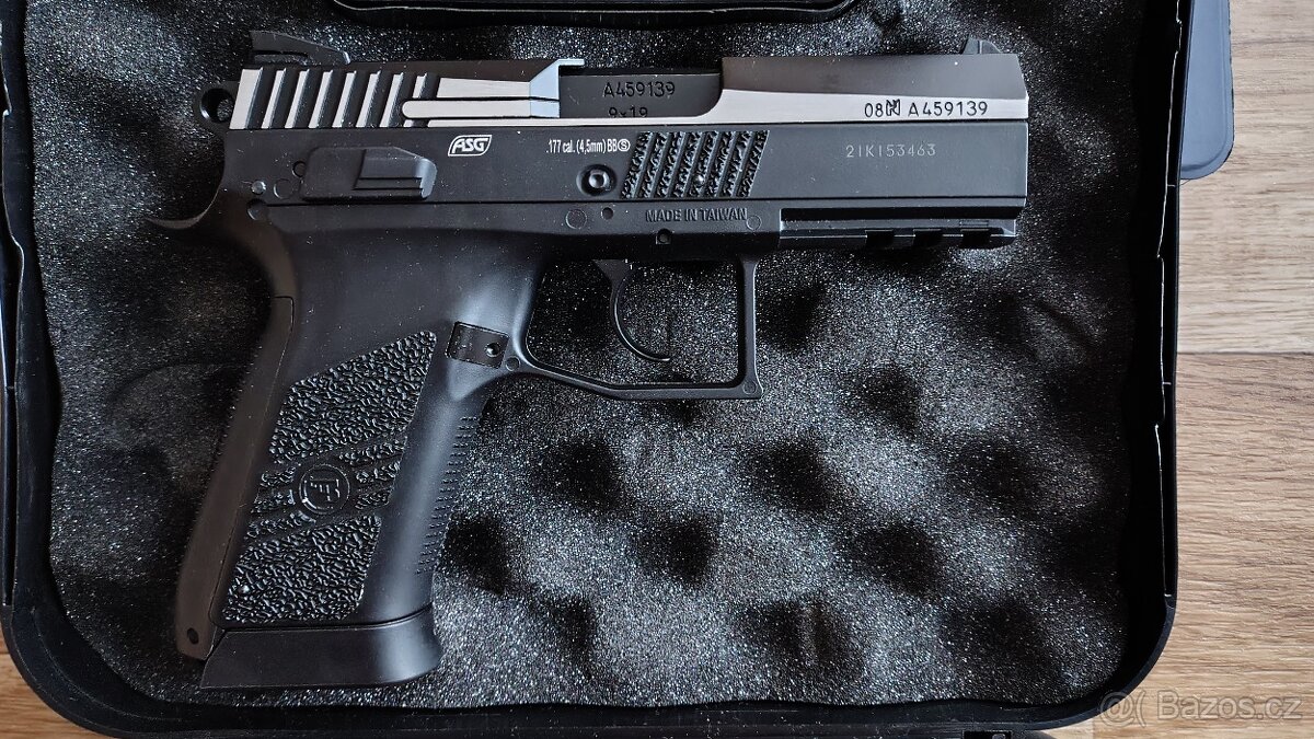 Vzduchová pistole ASG CZ 75 P-07 Duty BlowBack bicolor ráže